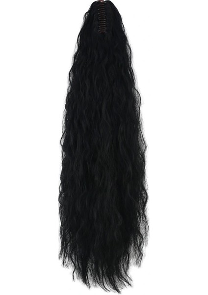 Tokalı Kabarık Dalgalı At Kuyruğu - Siyah fırsatları