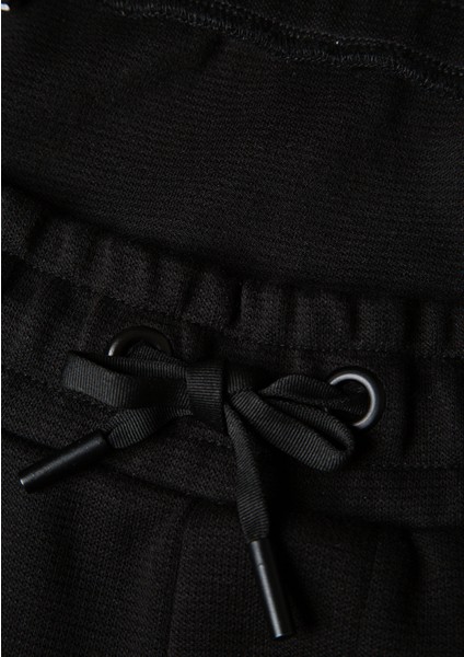 Siyah Örme Interlok Pantolon 0010489-900