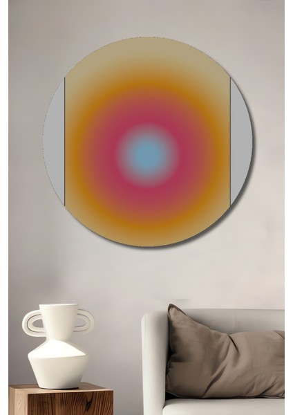 Yay Burcu Enerjik Renkler Dekoratif Ahşap Mdf Ev/işyeri Duvar Tablo Yuvarlak Ev/işyeri Duvar Tablo