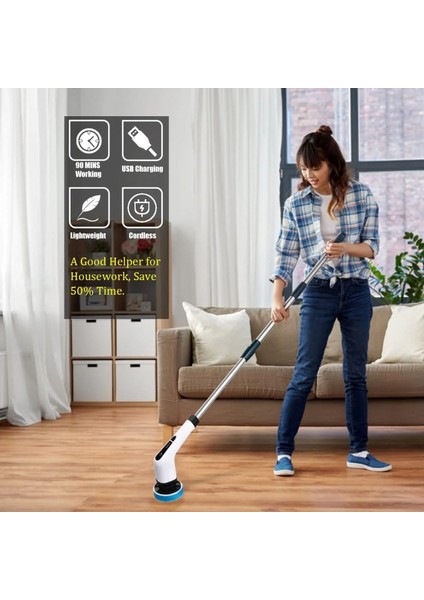 Yeni Nesil 7 Temizleme Başlıklı Dijital - Banyo-Mutfak-Araç Temizlik Fırçası Seti (4887) fırsatları