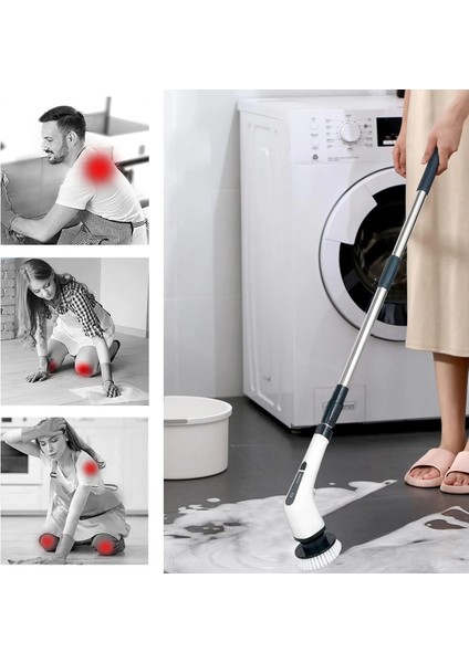 Yeni Nesil 7 Temizleme Başlıklı Dijital - Banyo-Mutfak-Araç Temizlik Fırçası Seti (4887) indirimleri