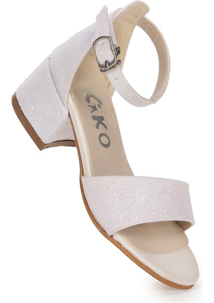 Alexa Günlük Kız Çocuk 4 cm Topuklu Sandalet Abiye Ayakkabı