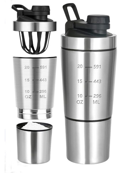 Çelik Shaker Sporcu Suluğu Protein Shaker ve Smoothie Matarası fırsatları