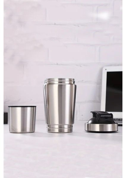 Çelik Shaker Sporcu Suluğu Protein Shaker ve Smoothie Matarası indirimleri