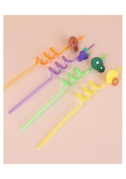 4 Adet Kıvrımlı Plastik Pipet, Çocuklar Için Figürlü Tasarım, Renkli ve Dayanıklı Içecek Aksesuarları (4) fiyatları