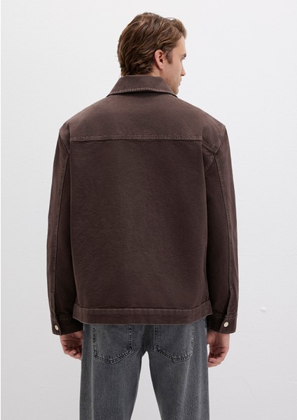 Cep Detaylı Kahverengi Gömlek 0211779-70219