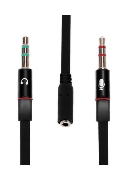 Girişli Kulaklığı Bilgisayara Bağlama, Kulaklık ve Mikrofon Ayırıcı,kulaklık Mikrofon Çevirici Ayırıcı Switch Splitter 3.5mm modelleri