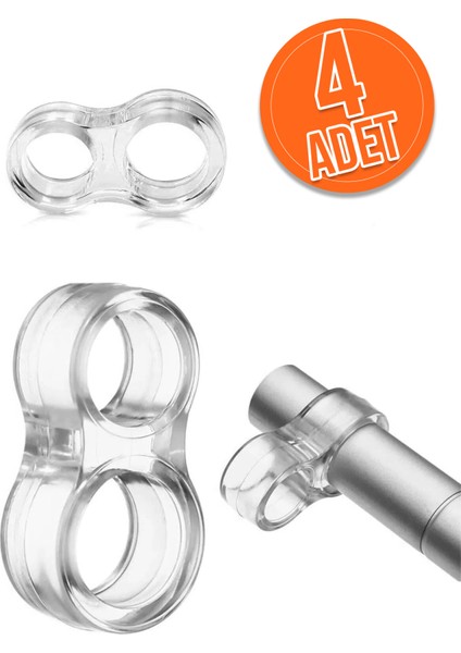 Silikon Kapı Kolu Stoper 4’lü Paket – Duvar Çatlağı ve Gürültüye Son