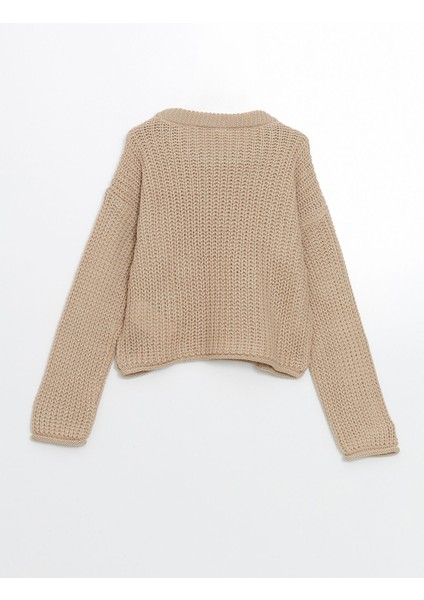 Yeni Sezon Bisiklet Yaka Kız Çocuk Triko Kazak fiyatları