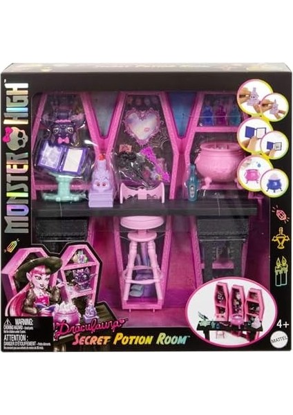 Draculaura'nın Gizli Iksir Odası™ Oyun Seti 12'den Fazla Aksesuar ve Sürpriz Dönüşümler Içeren Draculaura'nın Gizli Iksir Odası Oyun Seti JBF15 fiyatları