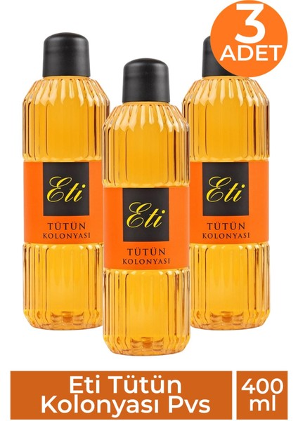 Eti Tütün Kolonyası Pvs 400 ml 3 Adet