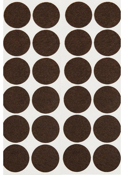 96 Adet 20MM Yapışkanlı Sandalye, Masa, Koltuk Altı Parke Koruma Keçesi