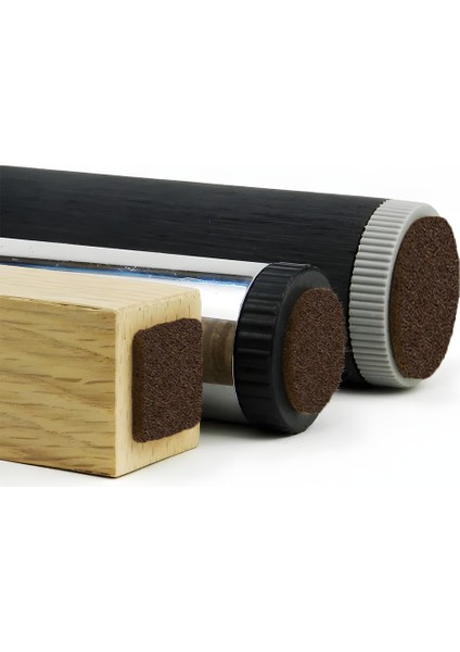 Yapışkanlı Mobilya Masa Sandalye Parke Zemin Ayak Koruyucu Kaydırmaz Keçesi 28 mm (56'lı Paket) modelleri