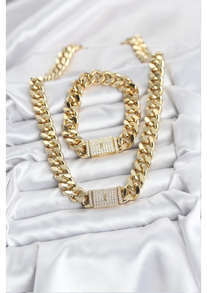 Erb Xuping Gurmet Gold Renk Kolye ve Bileklik Seti fiyatları