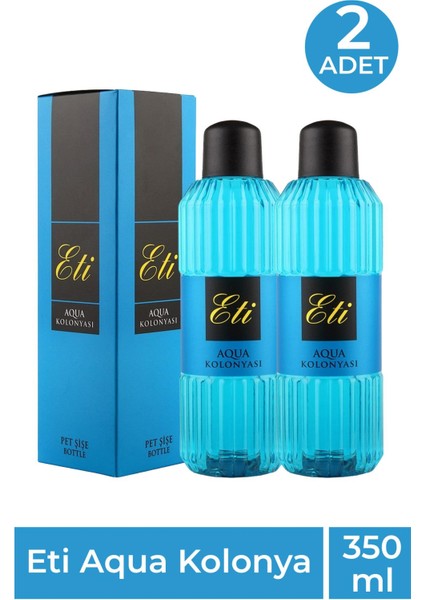 Eti Aqua Kolonya 350 ml 2 Adet