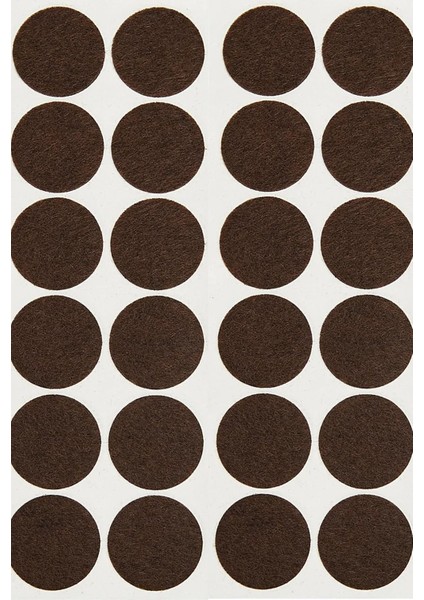 Yapışkanlı Mobilya Masa Sandalye Parke Zemin Ayak Koruyucu Kaydırmaz Keçesi 15 mm (144'LÜ Paket) fiyatları