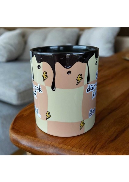 Seni Bu Dünyada En Çok Kim Sever Tasrım Doğum Günü Hediyesi Kupa Bardak modelleri