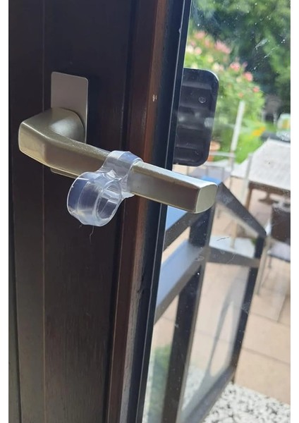 10LU Şeffaf Silikon Kapı Durdurucu Tutucu Pencere Kolu Stoperi Kapı Kolu Tamponu fırsatları