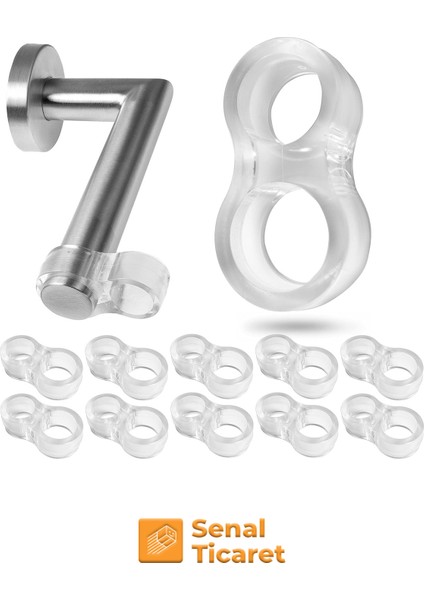 10 Adet Silikon Kapı Stoperi Tamponu Şeffaf Kapı Kolu Stopu Durdurucu Tutucu Sessiz Stop