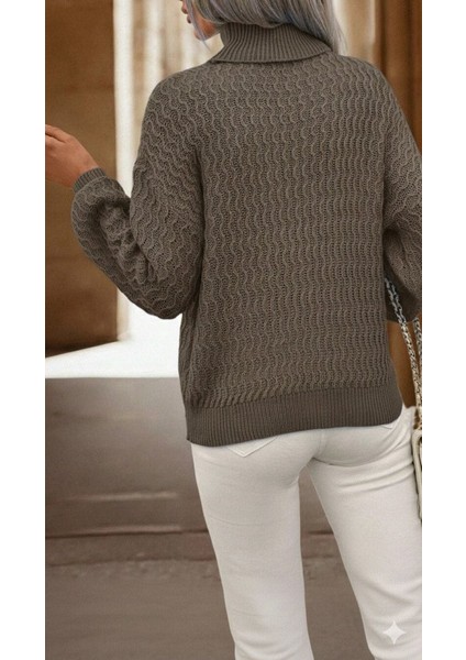 Kadın Uzun Kollu Balıkçı Yaka Triko Bluz modelleri