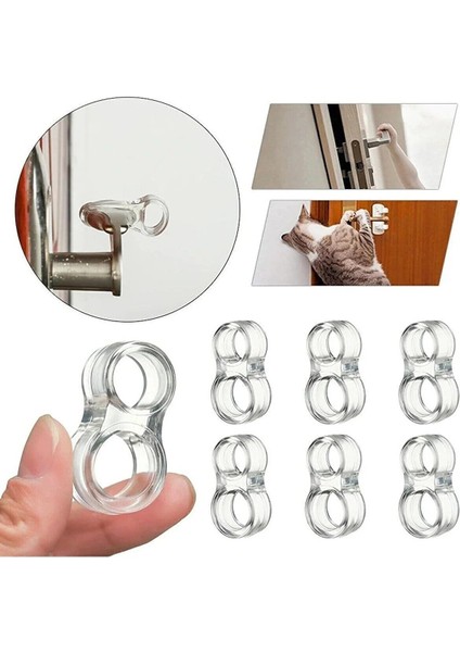 10 Adet Şeffaf Kapı Durdurucu Silikon Kapı Pencere Kolu Tutucu Kapı Kolu Tamponu modelleri