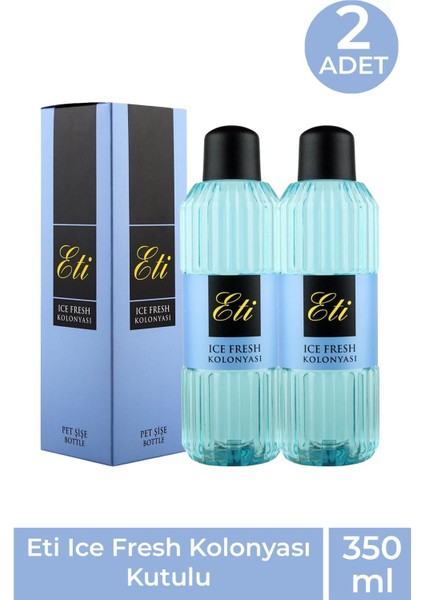 Eti Ice Fresh Kolonya 350 ml 2 Adet