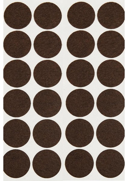 20 mm Yapışkanlı Mobilya Ayak Keçesi Masa Sandalye Koltuk Keçesi Zemin Koruyucu Keçe 96 Adet