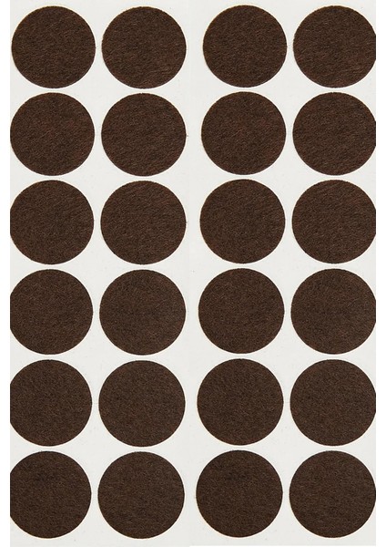 96 Adet Yapışkanlı Koltuk Mobilya Ayak Keçesi Masa Sandalye Keçesi Zemin Koruyucu Keçe 20 mm