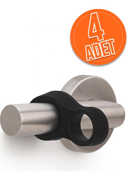Silikon Kapı Kolu Stoper 4’lü Paket – Duvar Çatlağı ve Gürültüye Son