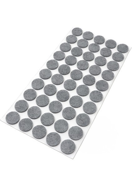 Sandalye Mobilya Ayak Pedi 20MM Kaydırmaz Keçe (192'LI) Yapışkanlı Parke Zemin Koruyucu - Gri modelleri