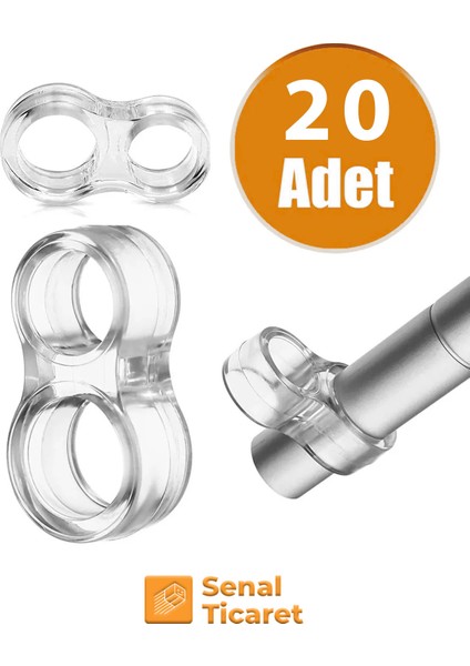 20 Adet Şeffaf Kapı Durdurucu Silikon Kapı Pencere Kolu Tutucu Kapı Kolu Tamponu
