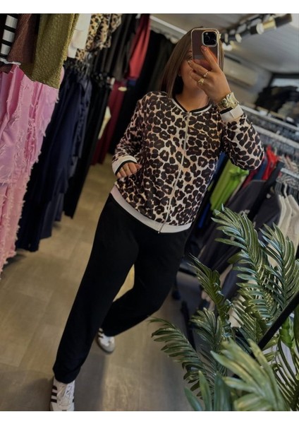 Kadın Uzun Kollu Lepoar Detay Modal Kumaş Ikili Takım modelleri