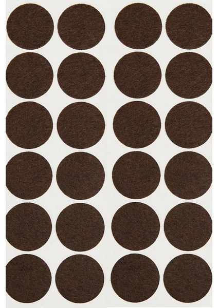 Yapışkanlı Mobilya Masa Sandalye Parke Zemin Ayak Koruyucu Kaydırmaz Keçesi 24 mm (66'lı Paket)