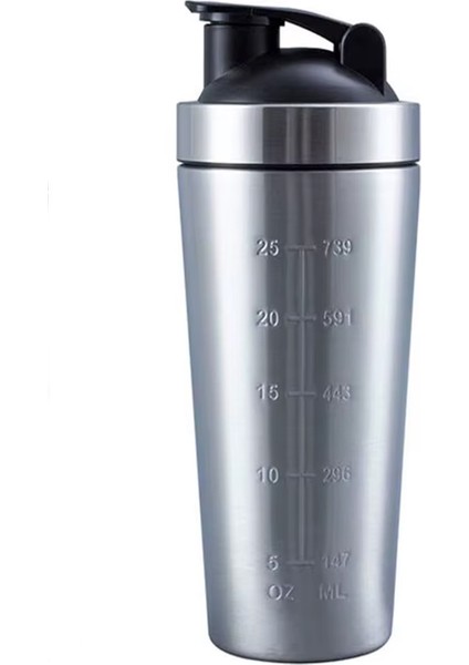 Çelik Shaker Sporcu Suluğu Protein Shaker ve Smoothie Matarası
