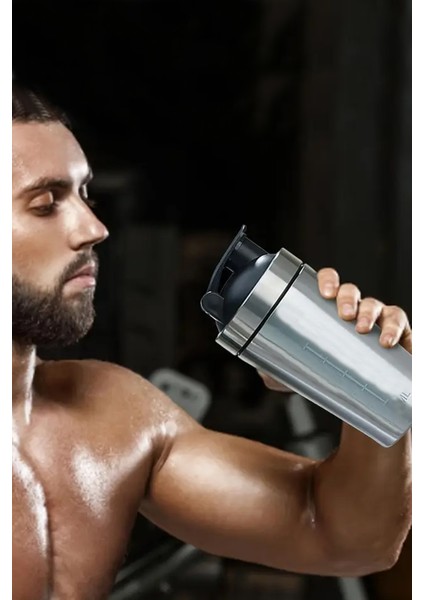 Çelik Shaker Sporcu Suluğu Protein Shaker ve Smoothie Matarası fırsatları