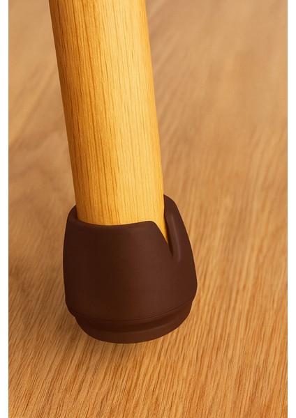 24 Ad 32 mm Kahverengi Silikon Masa Sandalye Pabuç Kaydırmaz Koltuk Zemin Koruyucu Çizdirmez Pabuç fiyatları