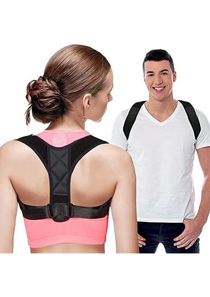 Duhfq Duruş Düzeltici Duruş Düzeltme Alt Sırt Ağrısı Brace Destek Kemeri Ayarlanabilir Sırt Duruş Düzeltici Klavikula Omurga Sırt Omuz Lomber Sırt Duruşu (Renk : Siyah, Beden : Orta) fiyatları