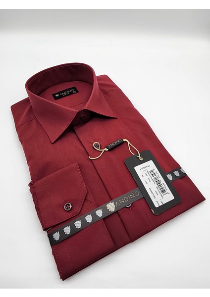 Slimfit Lila Erkek Gömlek Pamuk Polyester Dar Kesim Yapısıyla AS0111-120 modelleri