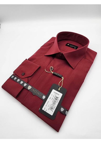 Slimfit Lila Erkek Gömlek Pamuk Polyester Dar Kesim Yapısıyla AS0111-120 fırsatları