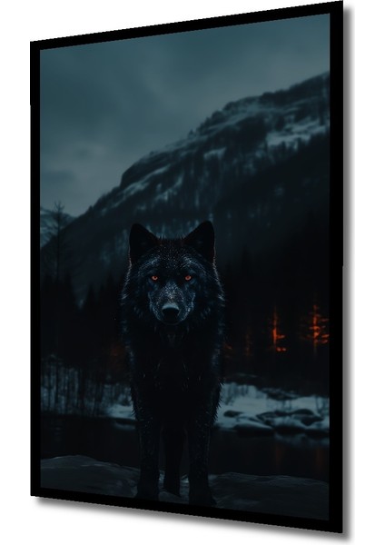 Çerçeve Görünümlü Karanlık Kurt Ahşap Mdf Dekoratif Ev Duvar Tablo Dikdörtgen Ev Duvar Tablo fiyatları