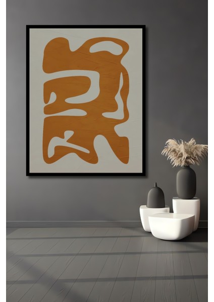 Çerçeve Görünümlü Soyut Sanat Dekoratif Ahşap Mdf Dikdörtgen Ev,iş Yeri Duvar Tablo