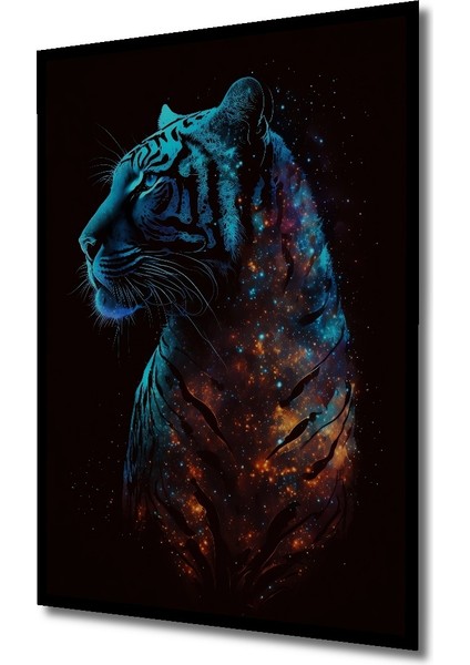 Çerçeve Görünümlü Kozmik Kaplan Dekoratif Ahşap Mdf Ev Duvar Tablo Dikdörtgen Ev Duvar Tablo fiyatları