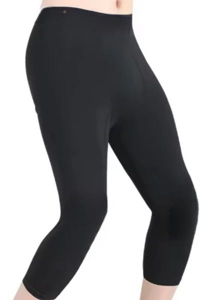 2'li Siyah Beyaz 3/4 Basketbol Taytı-3/4 Fitness Taytı-3/4 Spor & Koşu Taytı fırsatları