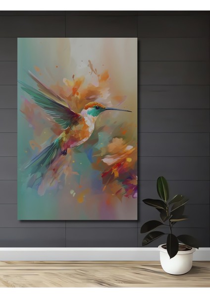 Renkli Kuş Ahşap Mdf Dekoratif Ev/işyeri Duvar Tablo Dikdörtgen Ev/işyeri Duvar Tablo