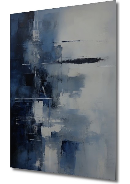 Soyut Mavi Dokunuşlar Dekoratif Ahşap Mdf Ev/işyeri Duvar Tablo Dikdörtgen Ev/işyeri Duvar Tablo fiyatları