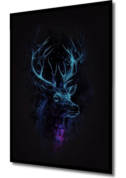 Çerçeve Görünümlü Gızemlı Geyik Dekoratif Ahşap Mdf Ev Duvar Tablo Dikdörtgen Ev Duvar Tablo fiyatları