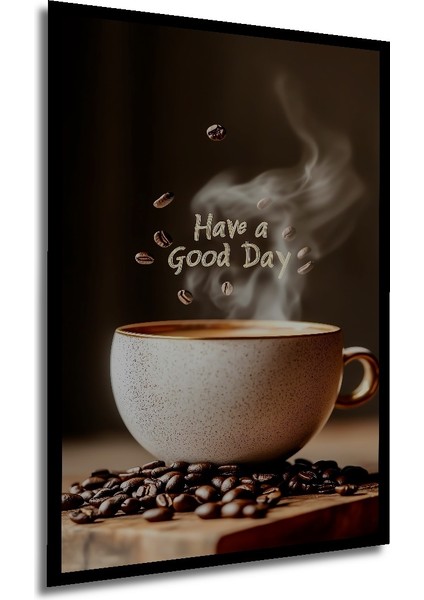 Çerçeve Görünümlü Kahve Temalı Dekoratif Ahşap Mdf Ev Duvar Tablo Dikdörtgen Ev Duvar Tablo modelleri