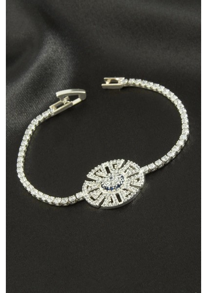 Nazar Zirkon Taşlı Çocuk Bileklik 16 cm