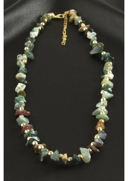 Hint Akik Kırık Doğaltaş Kolye