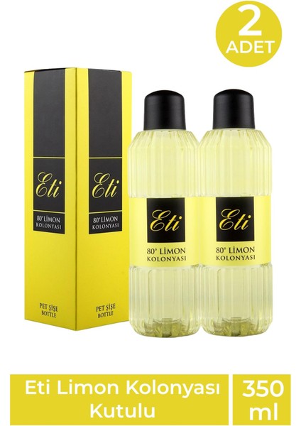 Eti Limon Kolonyası 350 ml 2 Adet